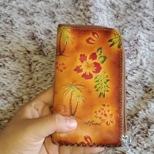 Real leather wallet from hawaii